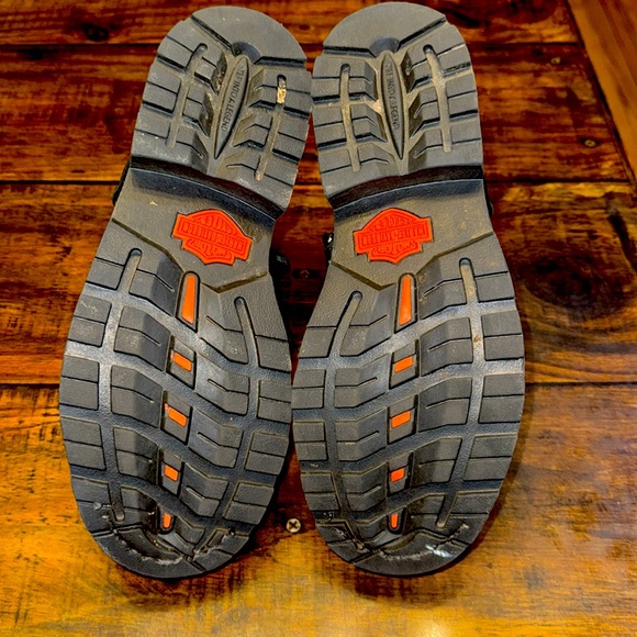 Harley-Davidson Women's 6" Maddy Boots Ankle Zip Lace Up Black Size 9 - Picture 6 of 9